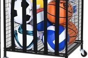 Rolling Sports Ball Storage Cart  50.7 x 50 x 54.5 cm