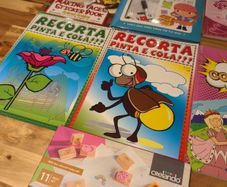 Kid's activity books and stamp set