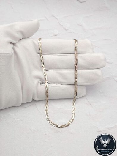 Vintage Italian Designer Milor Sterling Silver Multistrand Chain