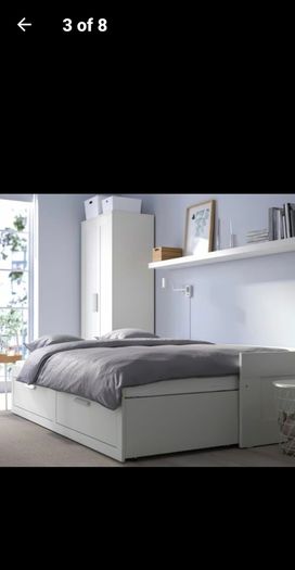 Ikea day bed, 2 mattresses and 2 mattress toppers