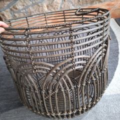 Paul Costelloe Rattan Round Basket