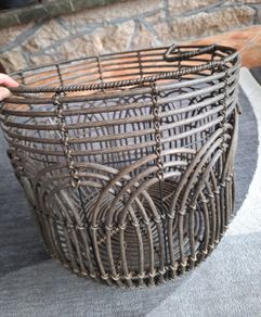 Paul Costelloe Rattan Round Basket