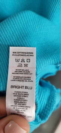 SAVIDA blue pearl neck top Sz XL (Fit 14-16UK)
