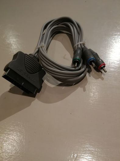 1.5m Scart to RCA Triple 3 x Phono Cable Composite Audio Video Lead