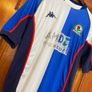 Original Authentic Kappa Blackburn Rovers 2003/2004 Home Shirt Mens Size Small Image 5