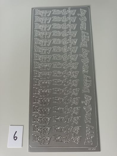 Craft Stickers -  Happy Birthday - Mixed