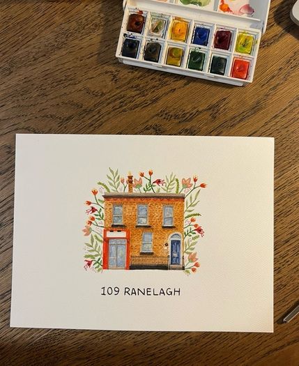 Custom Home Watercolour Painting