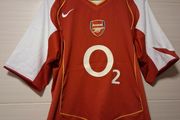 Arsenal Jersey. Official Nike Arsenal Mens Home Jersey From Season 2004 / 2005. Authentic Original From The Time. Not A Modern Day Remake.