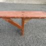 Traditional antique Irish painted Irish Forum Bench Image 7