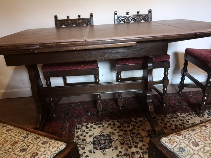 Extension Dining Table and Chairs.