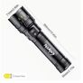 Super Bright LED Retractable Strong Light Flashlight, Outdoor Mountaineering Super Bright with Shoulder Strap Flashlight, with Digital Power Display, Image 6