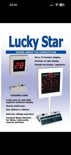Bingo machine like new