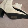 Vanessa Wu beige suedette block heel ankle boots new & boxed size UK 4 EU 37 for quick SALE Image 4