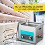 15L Ultrasonic Cleaner Jewelry Cleaner with Heater Timer for Jewelry Cleaning Knob Control Eyeglass Rings Dentures Music Instruments Image 4