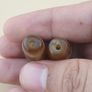 Vintage Himalayan Tibetan Treasure Vase & Stripe Pattern Agate Dzi Beads Image 8