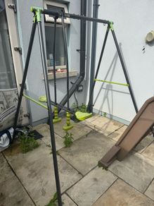 2 Unit Swing and Seesaw Set + Babyseat