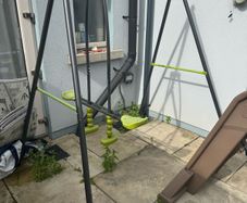 2 Unit Swing and Seesaw Set + Babyseat