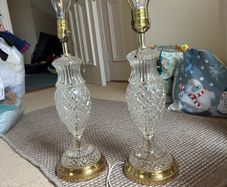 set crystal lamp