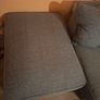 L couch, swivel love seat and large footstool Image 2