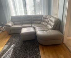 leather L couch