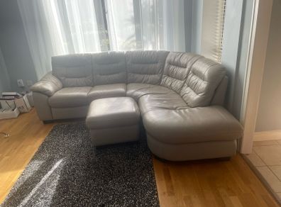 leather L couch