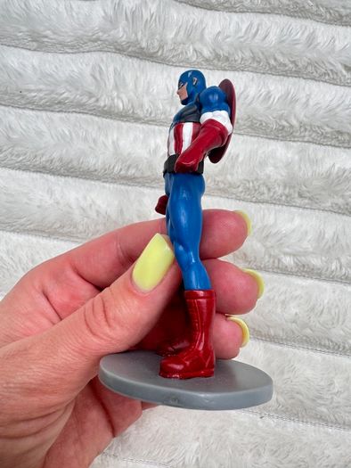Captain America approx. 9 cm. Disney Super Hero Figure Marvel Cake Topper Used Please see photos