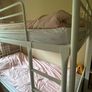Cream steel bunk beds Image 3
