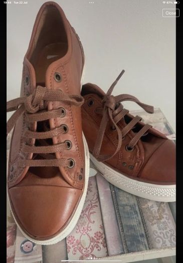 trainers  Carl scarpa tan leather trainers size 40