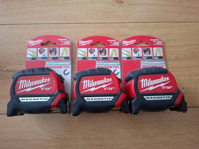 Milwaukee Compact Magnetic 8m/26ft Tape Measure