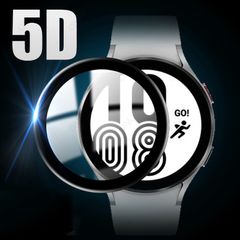 5D Fibre Glass Protective Film For Samsung Galaxy Watch 4  44mm  Soft Screen Protector Cover for Samsung Watch4 44mm size