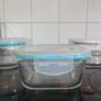 3 Glass Food Storage Containers with Lids Image 4