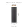 18mm MDF Wood Wall Panel Cloudy Grey 280x12.1cm Image 2