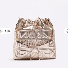 River island gold bag