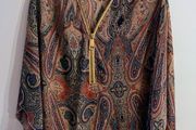 Print Top with front zip detail