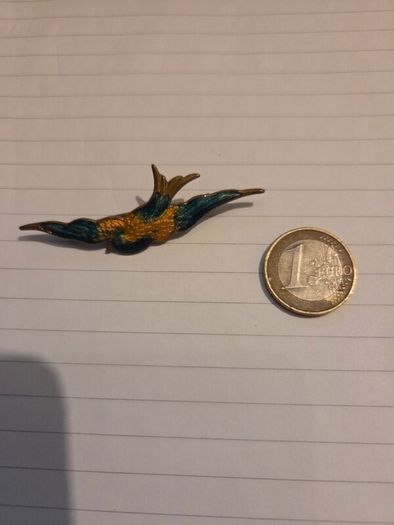 Vintage Ladies Bird Brooch