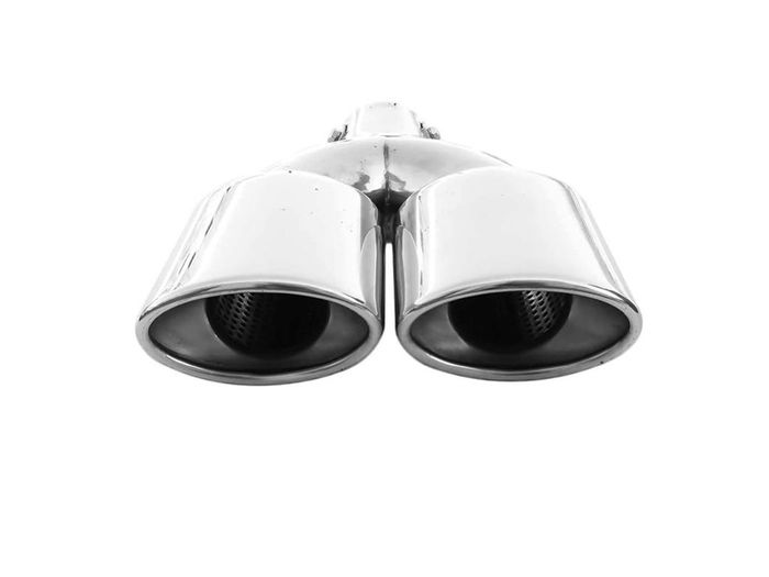 Brand New Double exhaust trim tailpipe exhaust universal muffler