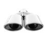 Brand New Double exhaust trim tailpipe exhaust universal muffler Image 2
