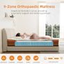 5FT King Size Mattress, 10 Inch 9 Zone Orthopedic Mattresses, King Mattress Gel Wave Memory Foam Pocket Sprung Hybrid Mattress for Pressure Relief Motion Isolation & Edge Support, 150x200x25cm Image 5