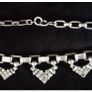 Stella and Dot Vintage Cut Crystal  50 Stone Statement Piece Necklace/Pendant/Choker with Extender Image 6