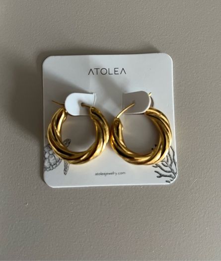 Atolea Twisted Hoop Earrings