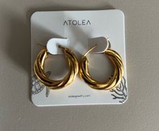 Atolea Twisted Hoop Earrings