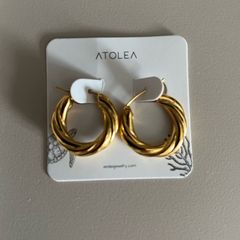 Atolea Twisted Hoop Earrings