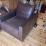 Real Genuine Leather Armchair Image 4