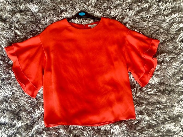 Dressy orange top