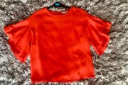 Dressy orange top