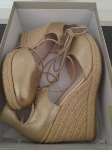 Kurt Geiger Gold Espadrilles