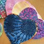 Batik applique hearts Image 3