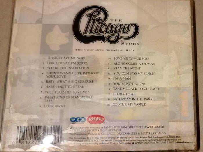 CD The Chicago Story: The Complete Greatest Hits (2002), VG condition.