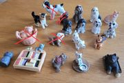 Collectible miniature animals - dogs and cats