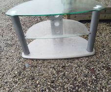 glass TV stand